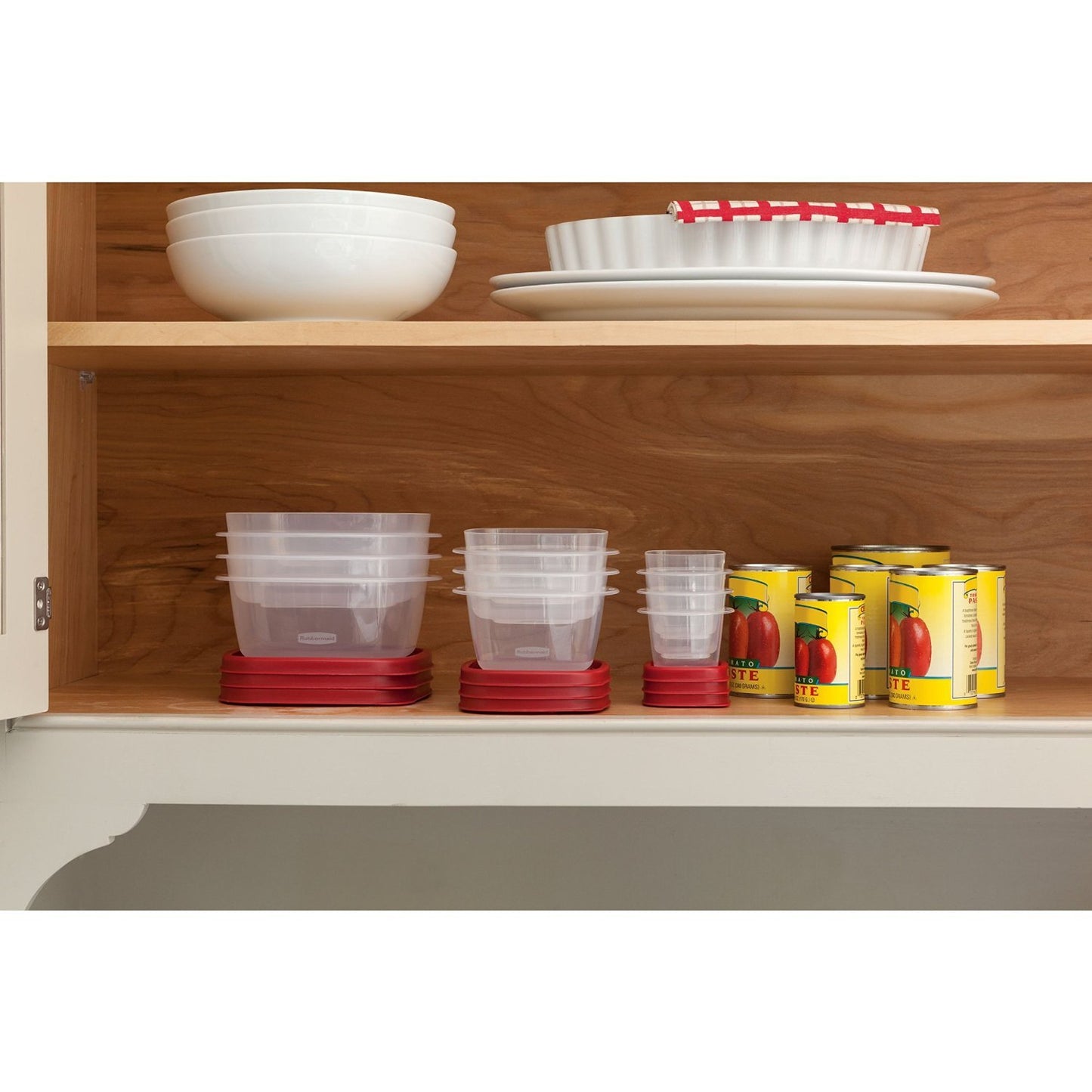 Rubbermaid Easy Find Lids Food Storage Containers, Racer Red, 18-Piece Set 1783145