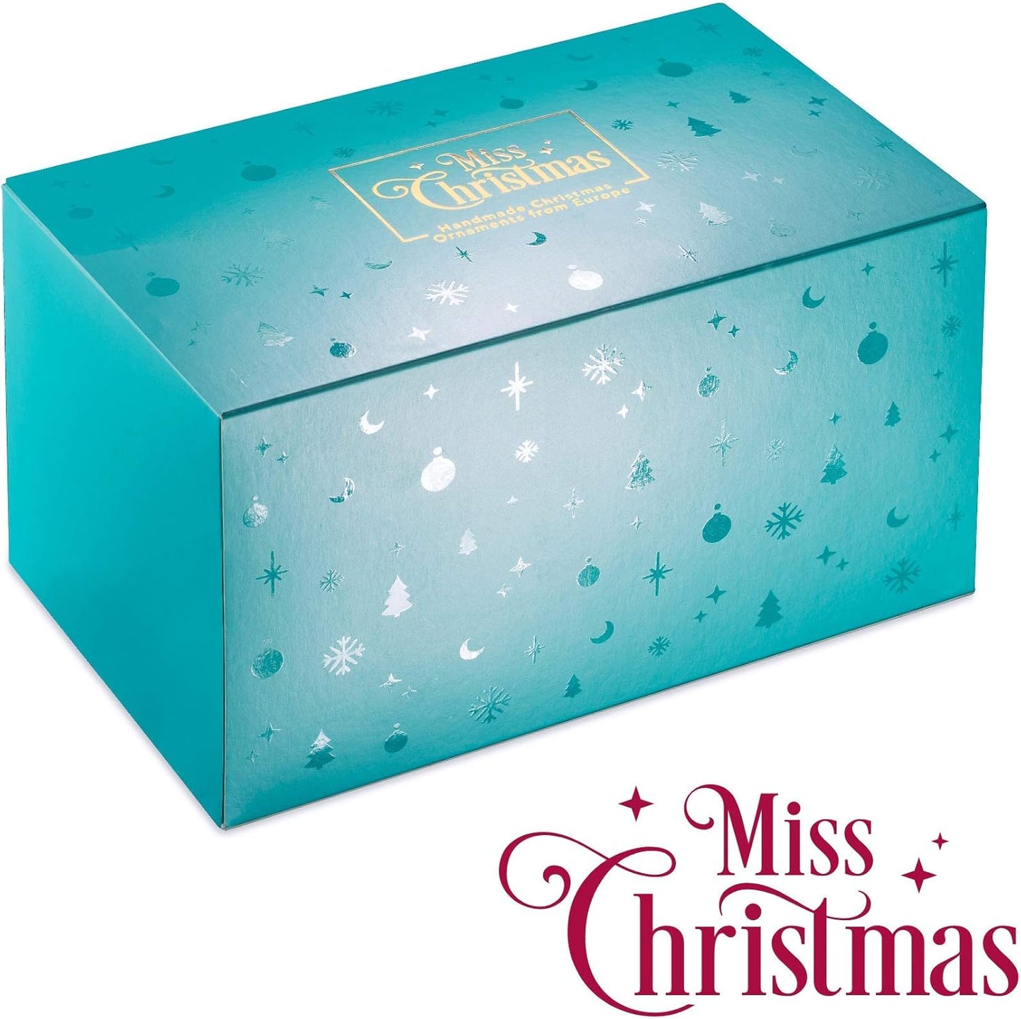 Miss Christmas 2025 Collection Fancy Nutcracker Soldier 7-Inch Blown Glass Christmas Tree Ornament (Festive Nutcracker)