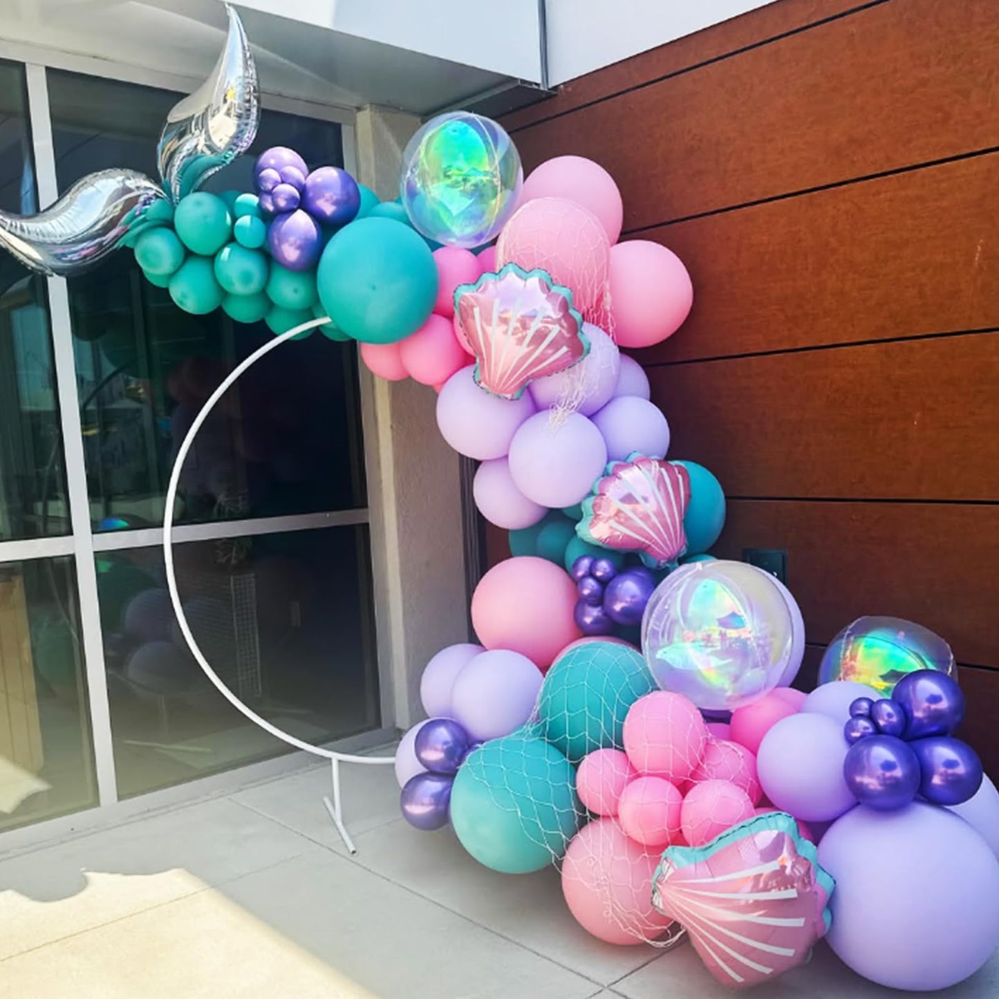 HILAVO Pink and Purple Balloons, 60PCS 12Inch Purple Pink Teal Blue Balloons and Gold Birthday Balloon for Girls Princess Birthday Mermaid Baby Shower Party Decorations