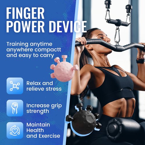 Finger Grip Strengthener, Hand Gripper Strengthener Finger Strengthener Hand Gripper Strengthener Tester Hand Strengthening Devices ,Hand Exercisers for Strength Finger Exerciser Gripper Tool(Black,Large)