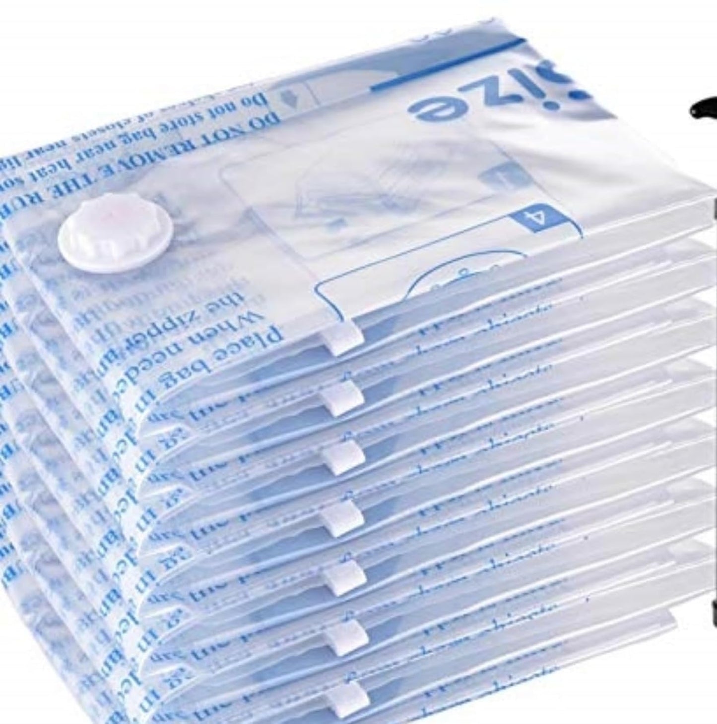MEIQIHOME Vacuum Storage Bags, Space Saver Sealer Bags,Vacuum seal bags for clothing, Pillows, Comforters, Blankets, Bedding,Travel,8 LARGE