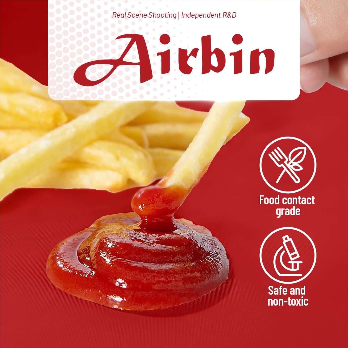 Airbin Plastic Table Cloth, 310 Ft X 54 in Disposable Tablecloth Red Tablecloth Premium PEVA Plastic Table Cloth Disposable with Any Cut Sliding Cutters for Picnics, Parties, Birthdays, Festivals