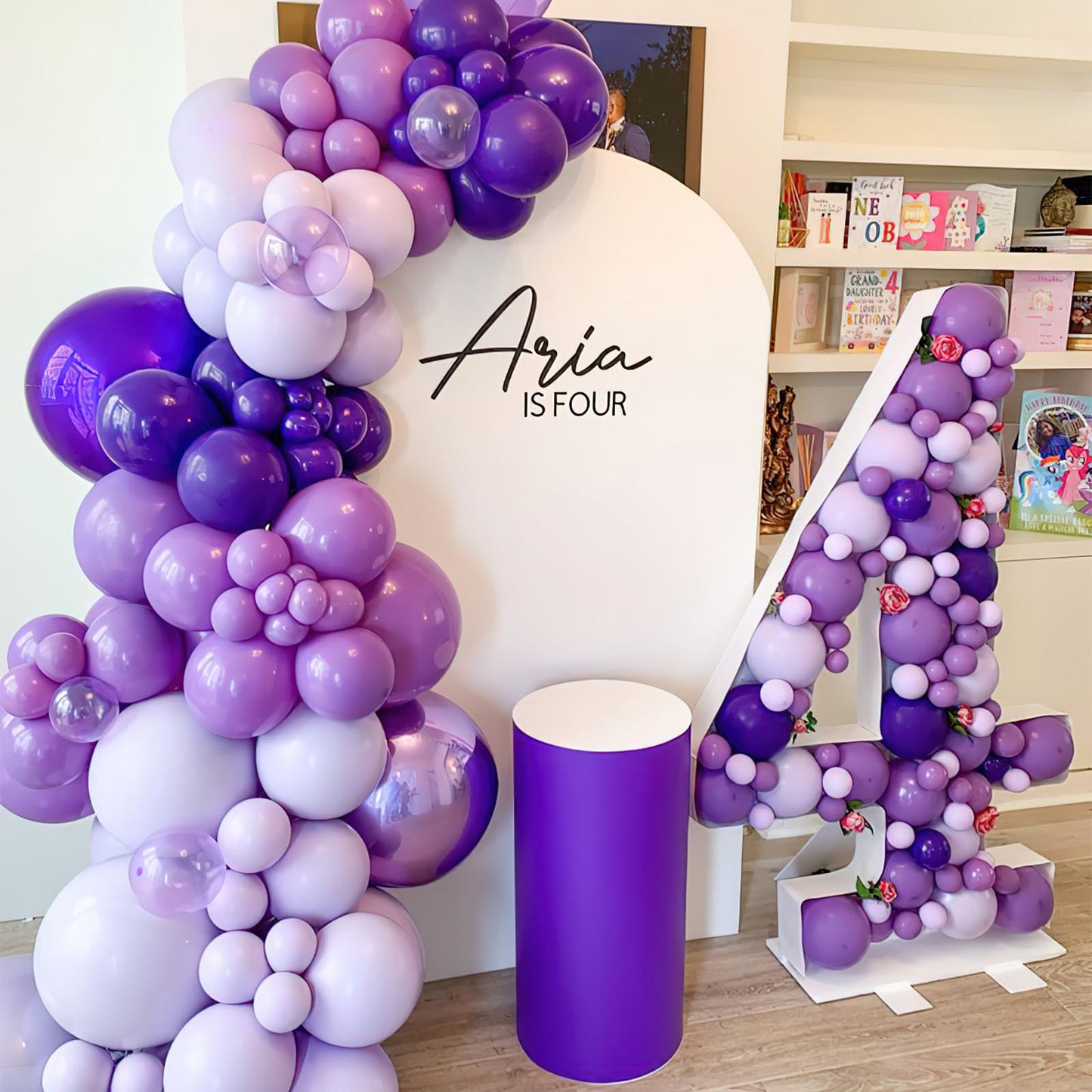 PartyWoo Purple Balloons 101pcs 12 Inch Purple Latex Balloons for Birthday Baby Shower Anniversary Engagement Wedding Princess Bachelorette Bridal Shower Butterfly Party Decorations Purple-Y15