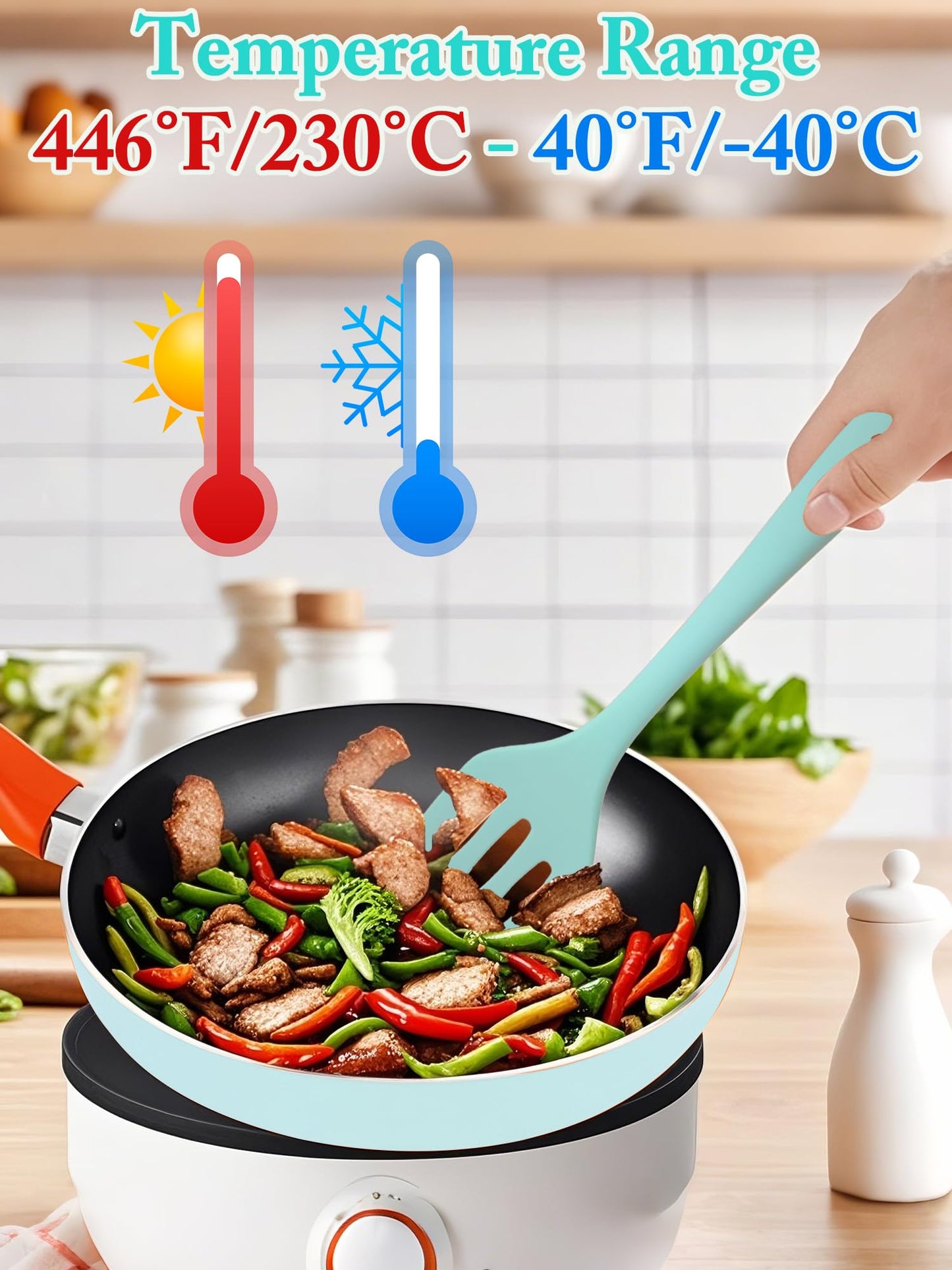 Kitchen Utensil Set,5 Pcs Mini Silicone Cooking Utensils Sets,Heat Resistant Non Stick Kitchens Gadgets BPA-Free Spatula Set,Kids Kitchen Tools Kitchen Set for Cooking
