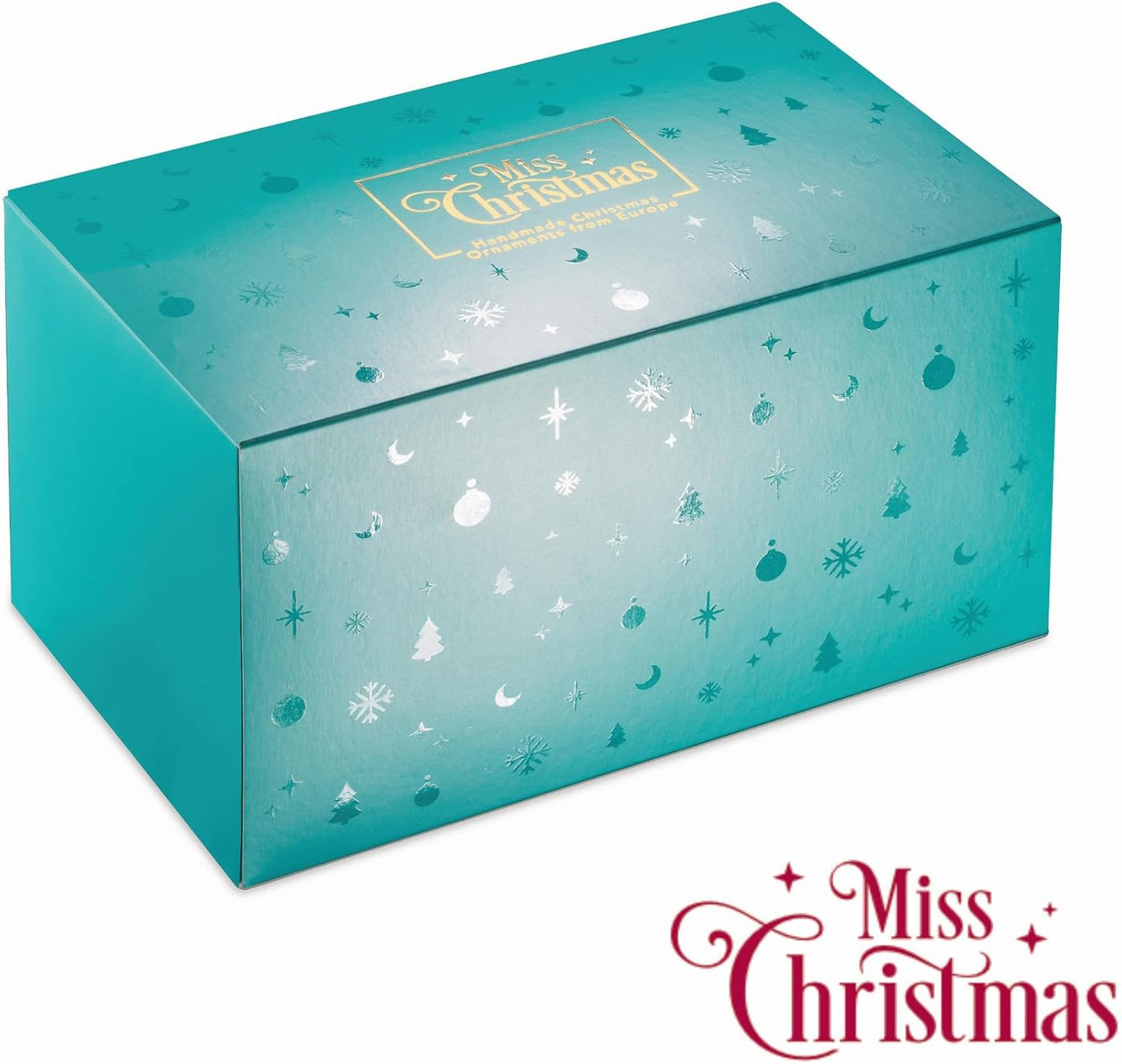 Miss Christmas 2025 Collection Fancy Nutcracker Soldier 7-Inch Blown Glass Christmas Tree Ornament (Festive Nutcracker)