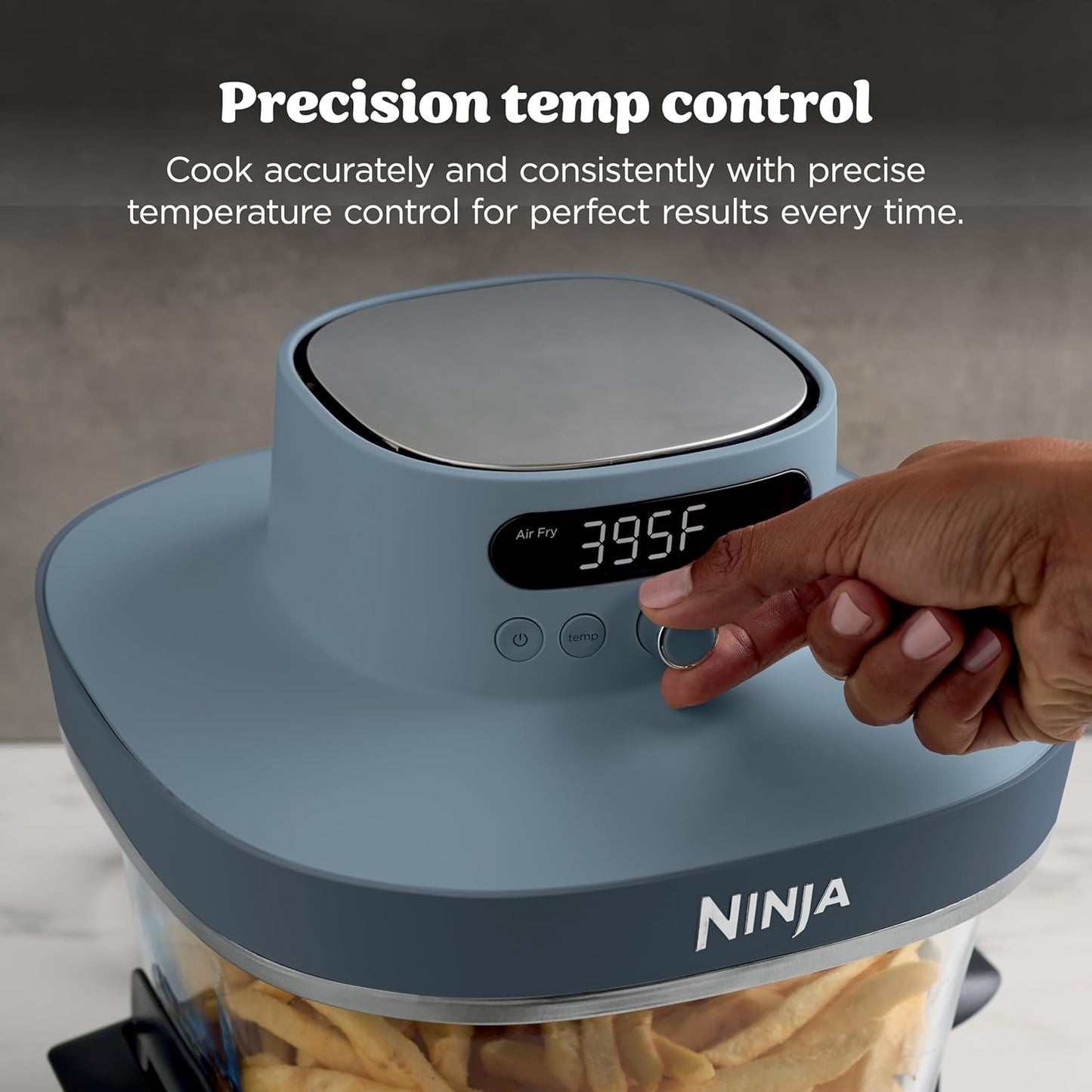 Ninja Crispi Pro 6-in-1 Glass Air Fryer - Nontoxic 6qt & 2.5qt Containers | Max Crisp, Bake, Roast, Dehydrate
