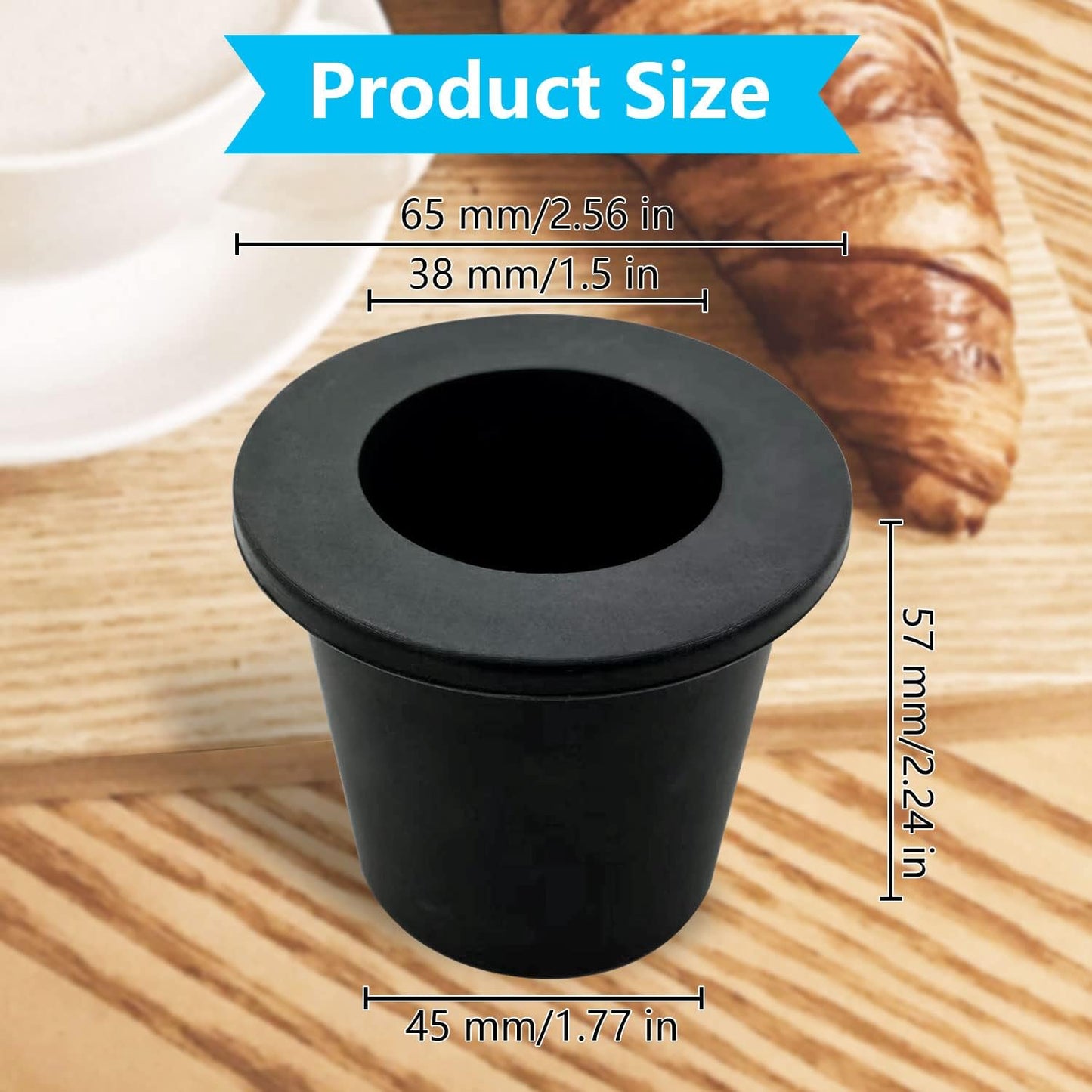 Patio Table Umbrella Hole Ring Plug - Cone Wedge Holder for 1.5in Outdoor Umbrellas | 1 Pack