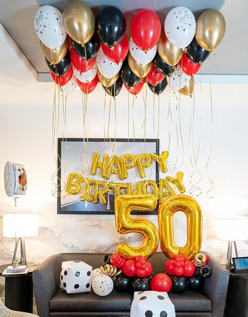 Gold Number 27 Balloon 40 inch, 27 Number Balloons, 27th Gold Birthday Decorations, 27 Year Old Women Men Golden Party Supplies