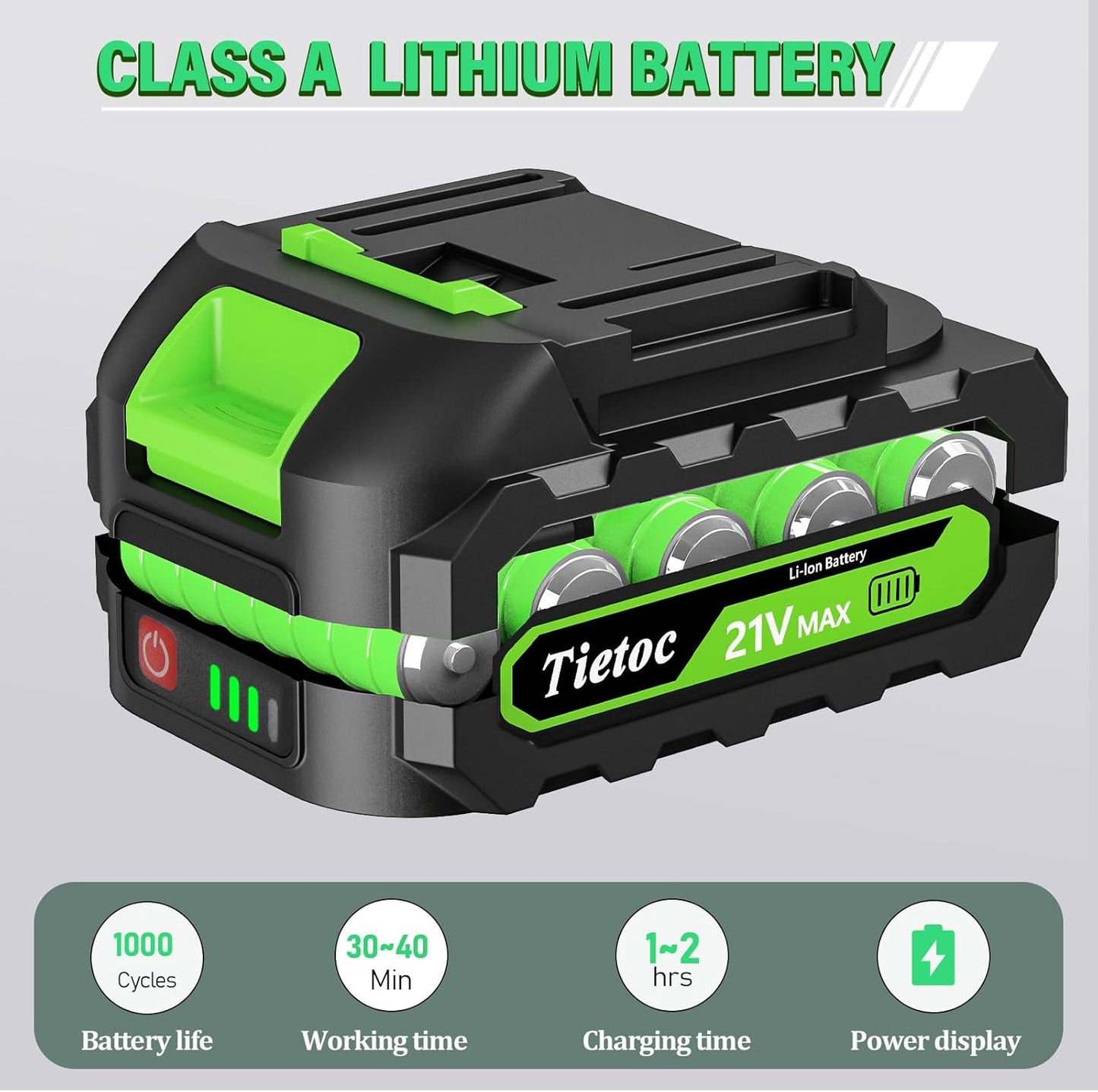 Tietoc 6-Inch Mini Electric Chainsaw - Cordless Battery-Powered Handheld Saw for Wood & Tree Trimming