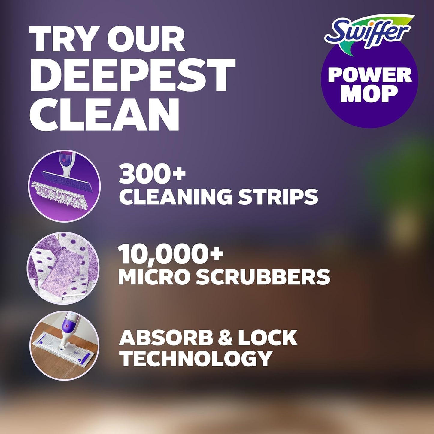 Swiffer PowerMop Multi-Surface Mopping Pad Refills - 11 Count for Effortless Floor Cleaning