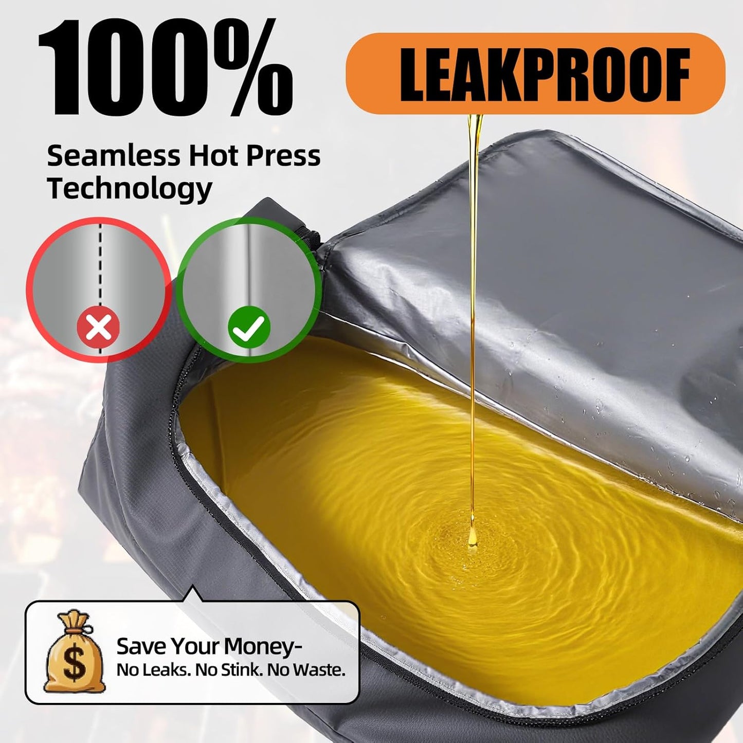 Skiennix BBQ Blanket - 270° Opening Insulated Leak-Proof Meat Resting Bag for Brisket & Turkey | Perfect Gift for Men