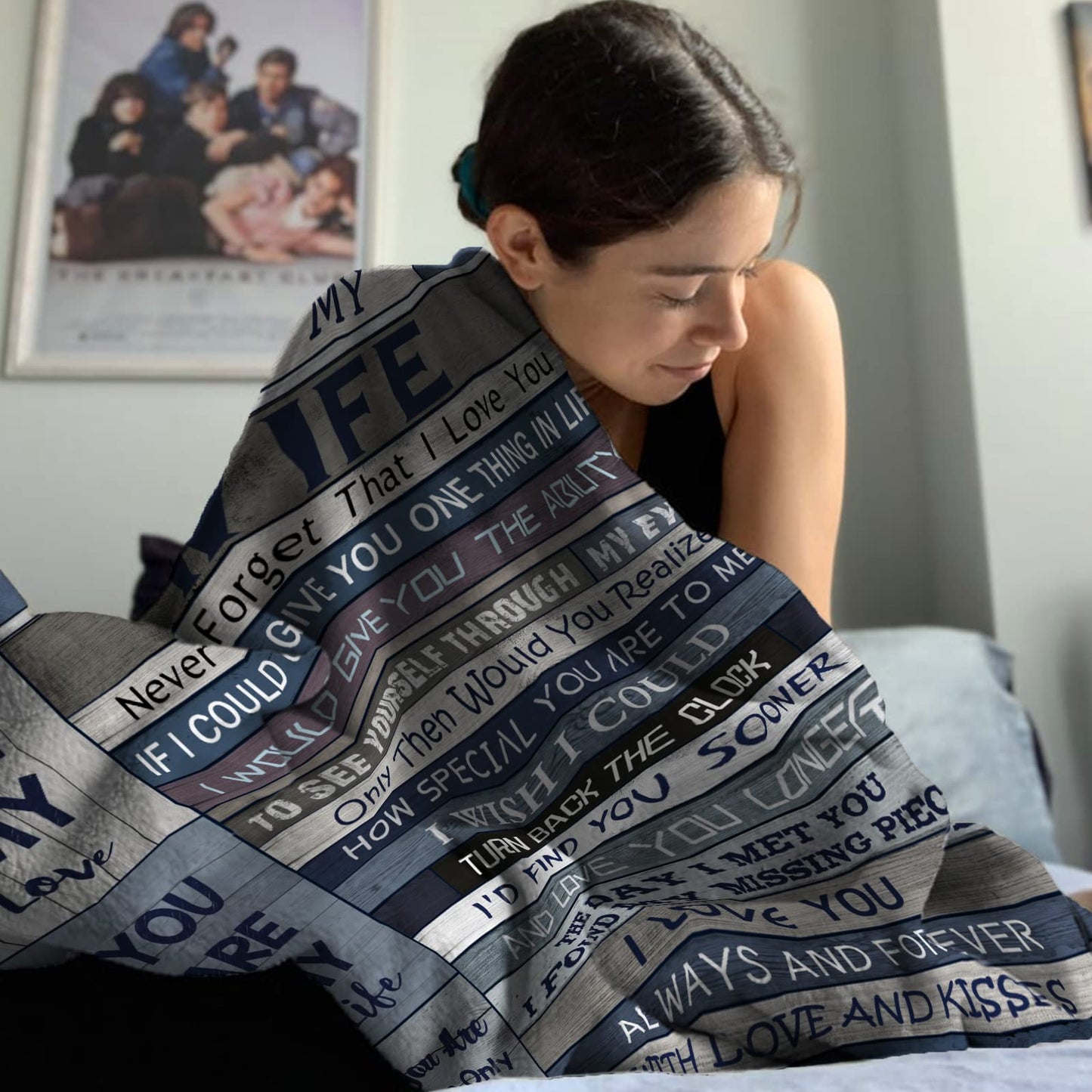 Yamco Wife Gifts from Husband - 80" x 60" Blanket for Her - I Love You Romantic Gift for Women - Cool Birthday, Christmas, Valentine's, Anniversary, Wedding Ideas