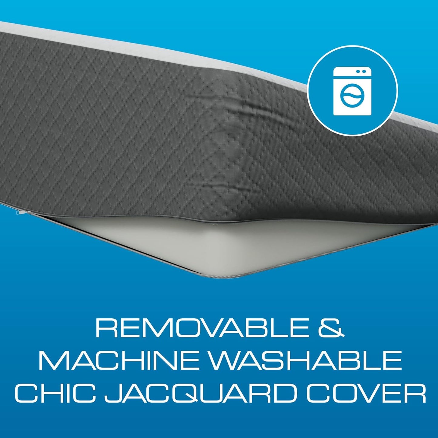 Kolbs Extra Wide Bed Wedge Pillow - Super Large Memory Foam with Jacquard Cover | 7.5 Inch Height (31 x 33 x 7.5) for Acid Reflux Relief