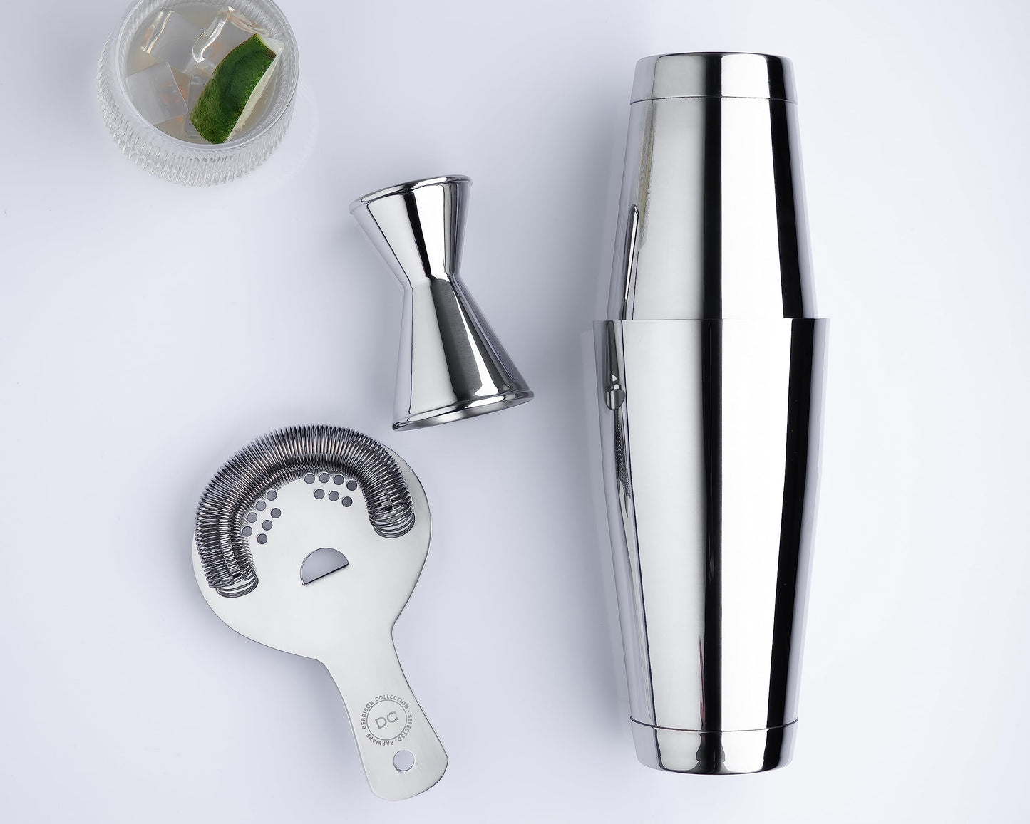 Derrison Heavy Duty Bar Jigger, Stainless Steel Cocktail Measuring Jigger With 0.5-2oz Precision Marks, Double Walls, Mirror Polished, for Professional Bartenders & Home Cocktail Enthusiasts (1 Piece)