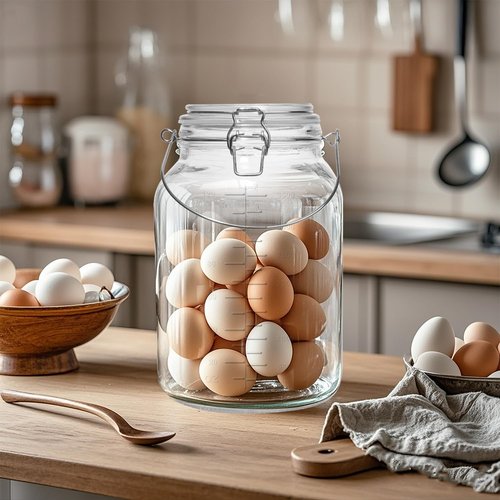 Galssmagic 1 Gallon Super Wide Mouth Glass Jars with Airtight Lids,2 Pack Gallon Mason Jars Glass Storage Container for Canning,Pickling,Fermenting