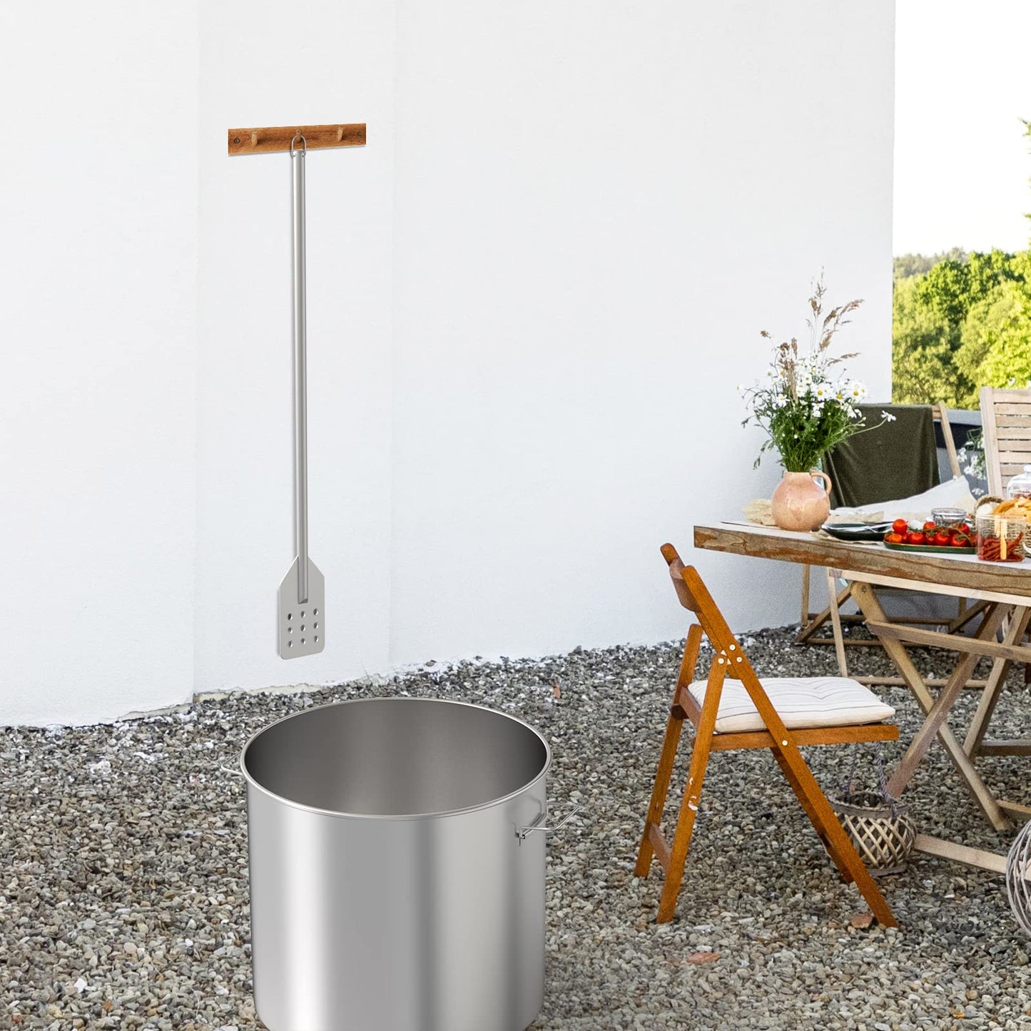 42 Inch Crawfish/Crab Boil Mixing Stir Paddle Accessories for Stockpots and Fry Pots,Stainless Steel Mash Paddle