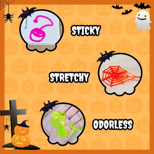 Bulk Halloween Sticky Hands Party Favors for Kids 100-300 Pcs, Boo Basket Goodie Bag Stuffers for Toddlers, Halloween Treats Non Candy Pinata Fillers Toy Gifts Prize Handout Giveaways for Boy Girls