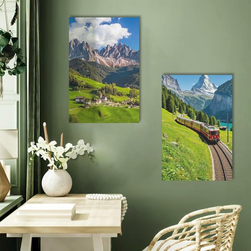 JIMUJIA Custom Canvas Art Print - Personalized Unframed Wall Decor | 20"x30" Custom Portrait for Home & Office