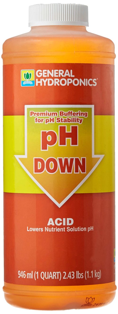 General Hydroponics HGC722120 Liquid Premium Buffering for pH Stability, Quart, Orange