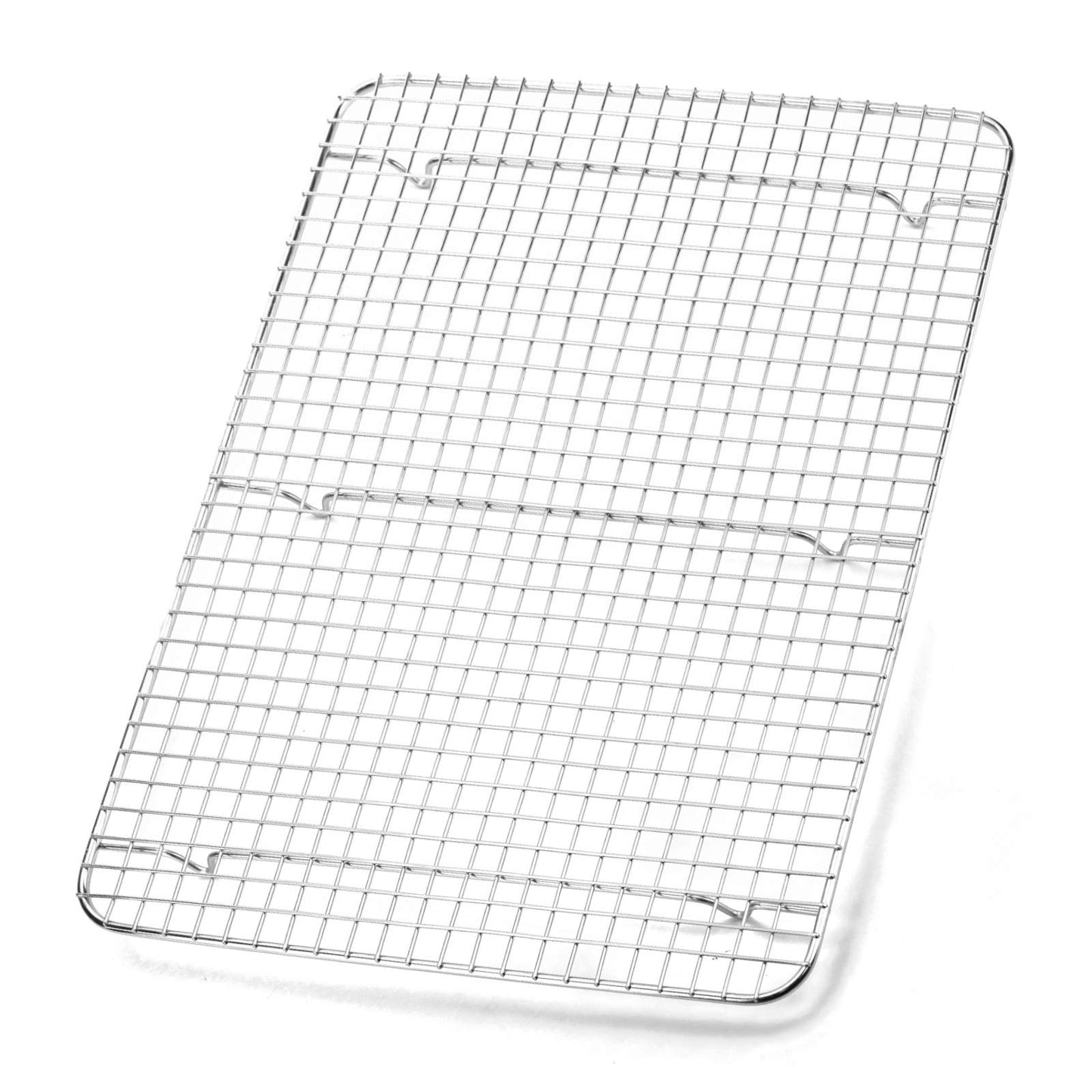 Foraineam 2-Pack Stainless Steel Cooling Rack, 11.5 x 16.5 inch Large Baking Rack Fits Half Sheet Pans, Oven Safe Wire Rack for Cooking, Roasting and Drying