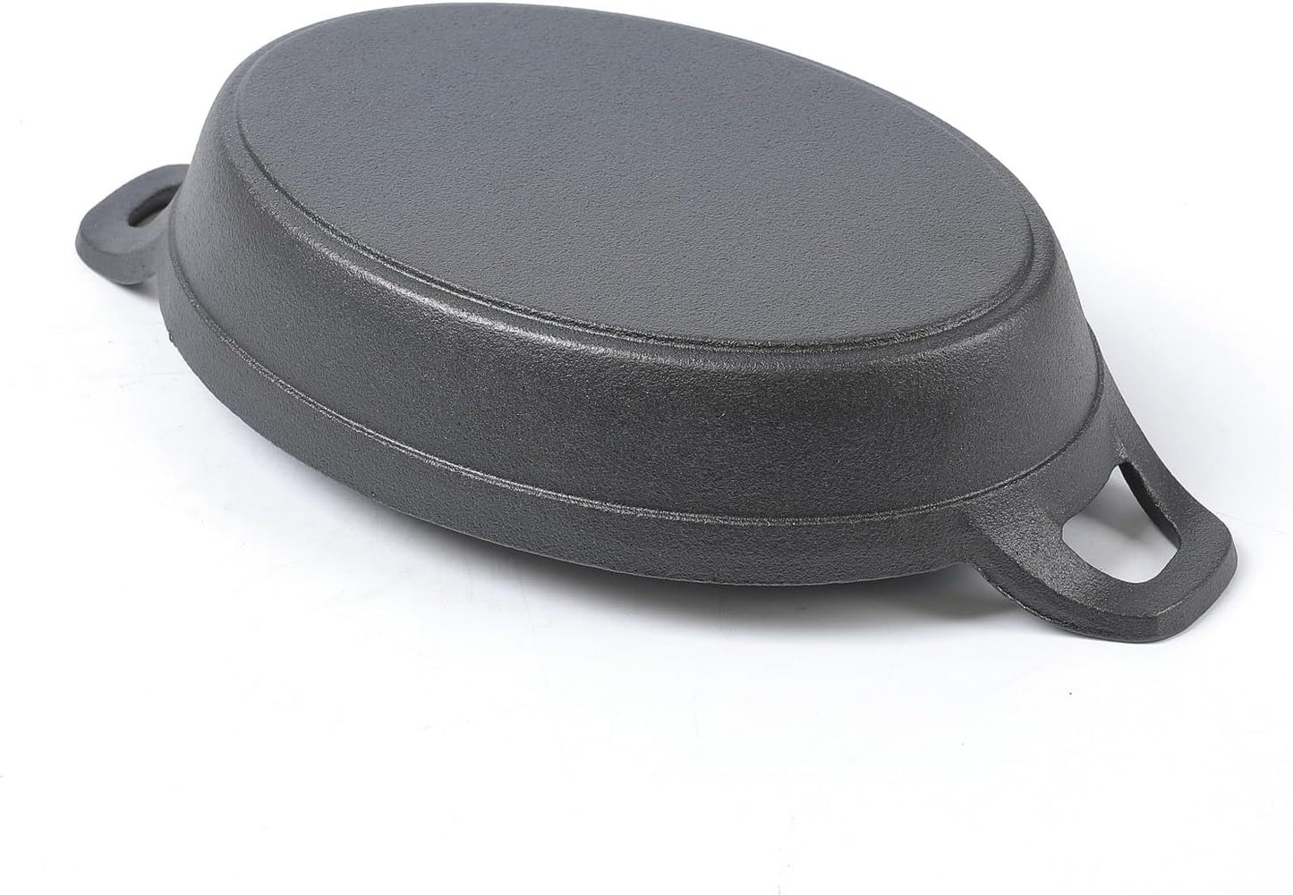 HAWOK Cast Iron Oval Serving Au Gratin Cookware Set of 4………