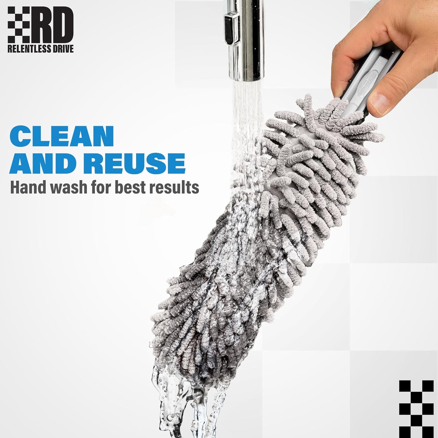 Skiennix Professional Car Duster | Lint & Scratch-Free Interior Cleaning Tool for All Vehicles
