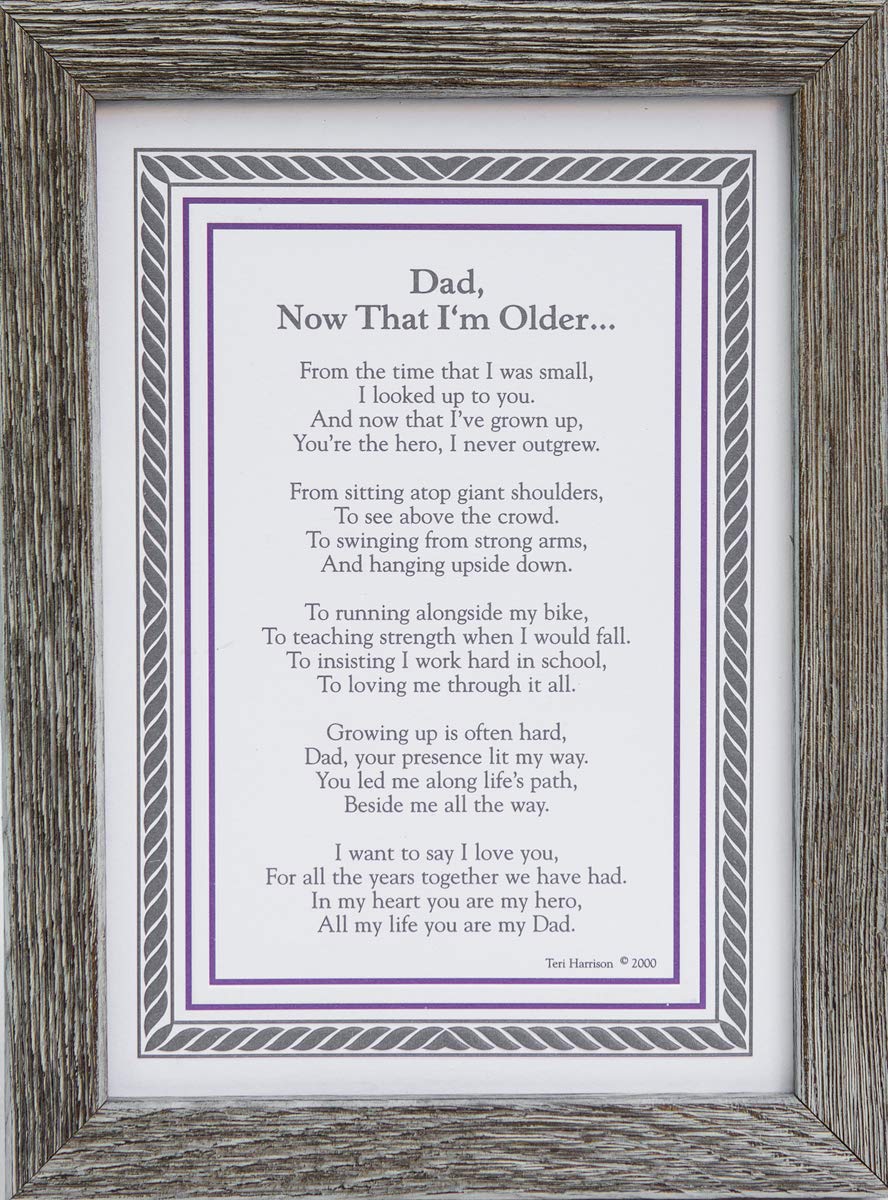 Dad, Now That I'm Older- Gift for Dad from Son Or Daughter for Father's Day, Christmas, Birthday