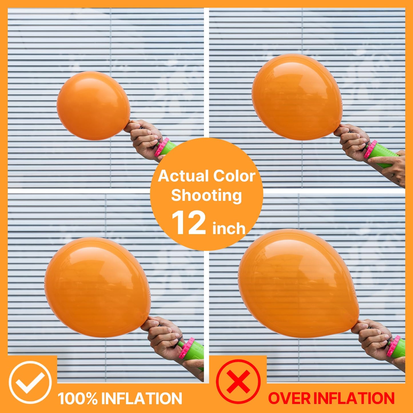 PartyWoo Orange Balloons 101pcs 12 Inch Fall Latex Helium Balloons for Birthday Baby Shower Graduation Tangerine Little Cutie Pumpkin Tropical Sunshine Boho Theme Party Decorations Orange-Y9