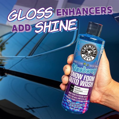 Chemical Guys Big Mouth Max Release Foam Cannon | Blueberry Snow Foam Car Wash Soap - 64 fl oz for Cars, Trucks, SUVs, RVs & Boats