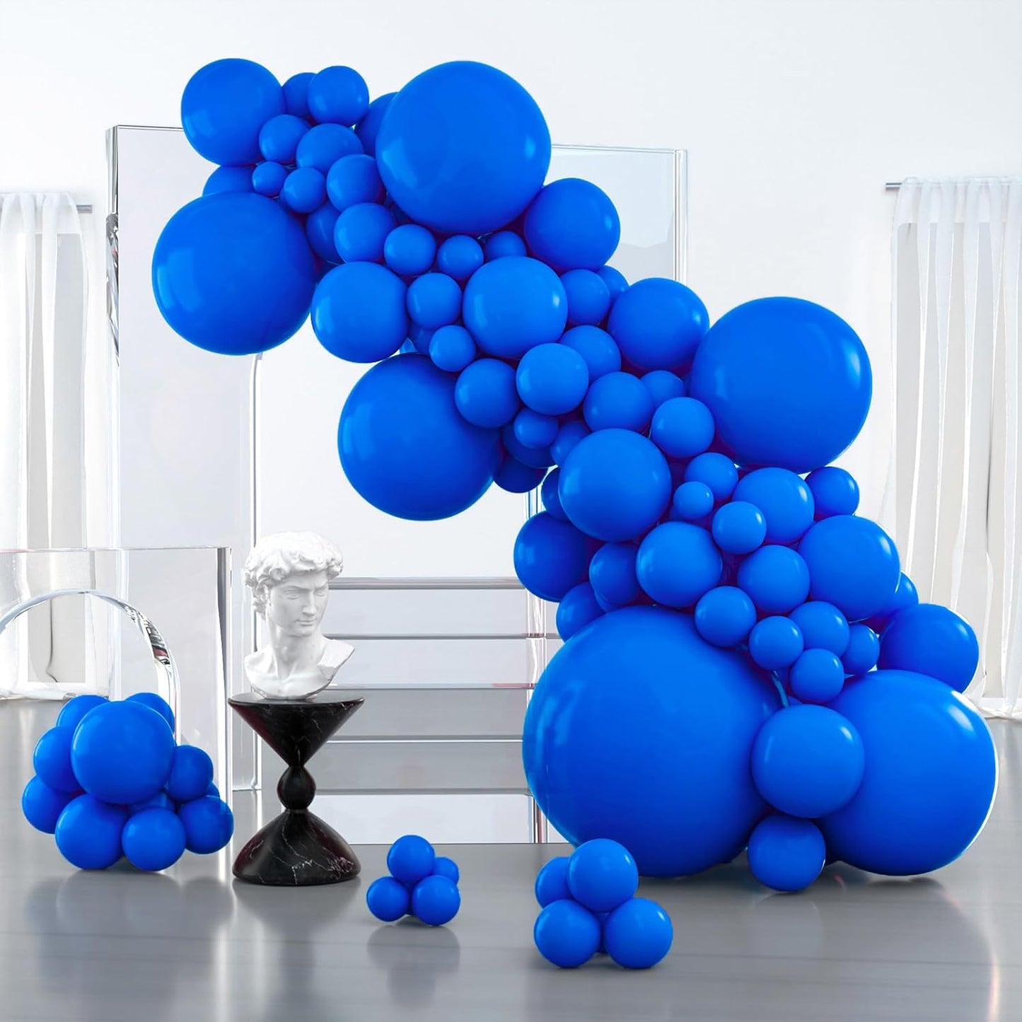 PartyWoo Royal Blue Balloons - 127-Piece Arch Kit for Baby Showers, Graduations & Birthday Parties | Various Sizes