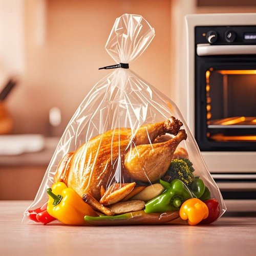 EDYCARX Nylon Turkey Bags 19" x 23.5", 100 Pack, 5 Gallon Multi-Purpose Oven Bags for Cooking Baking & Harvesting, Smell Proof, Oven Cooking Safe