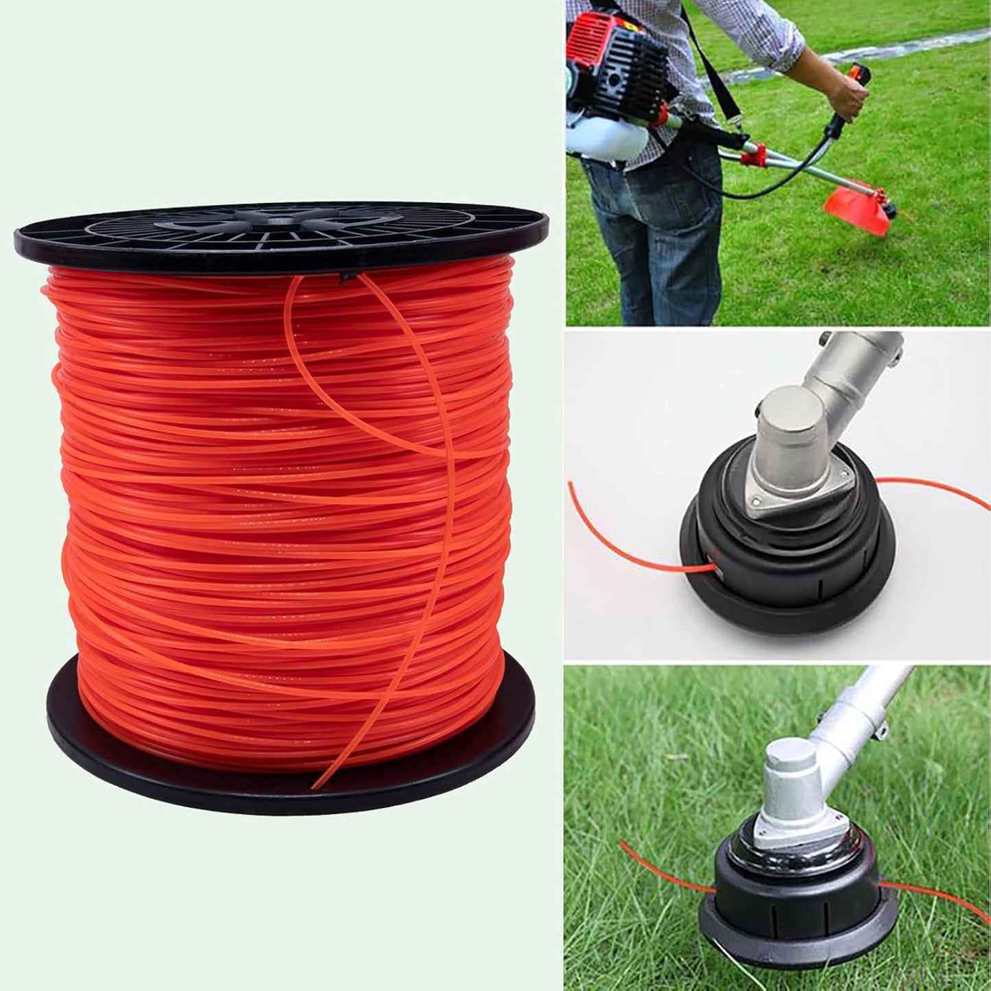 KAKO 080 Trimmer Line - Durable 0.080" Round String for Weed Eaters | 2000 Ft, 5 Lb