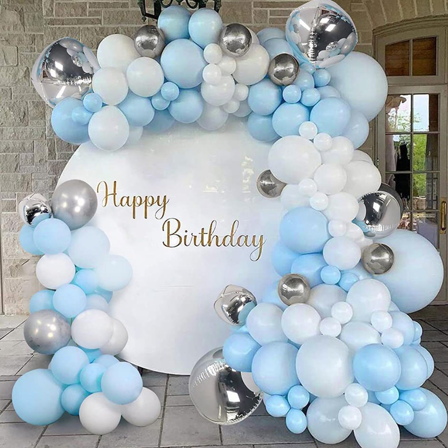 Awenztech Light Blue Balloons 12 inch, Pastel Blue Latex Balloon 50pcs Party Balloons for Graduation Baby Shower Gender Reveal Wedding Birthday Party Decorations