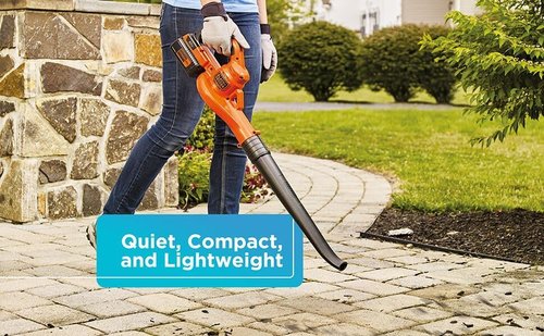 BLACK+DECKER Cordless Leaf Blower - 40V MAX with Battery & Charger, 125 MPH Air Speed, Lightweight Design