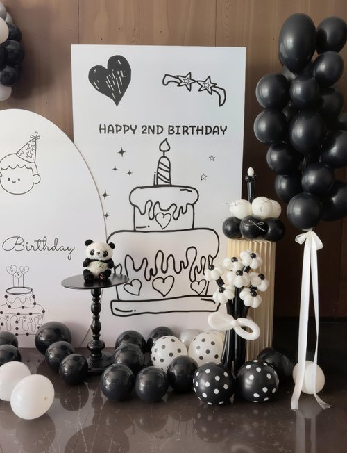 Black Balloons 12 Inch –24pcs Latex Party Balloons for Birthday, Baby Shower, DIY Party Decorations, Perfect for Small Gatherings, Dorms, Budget Events