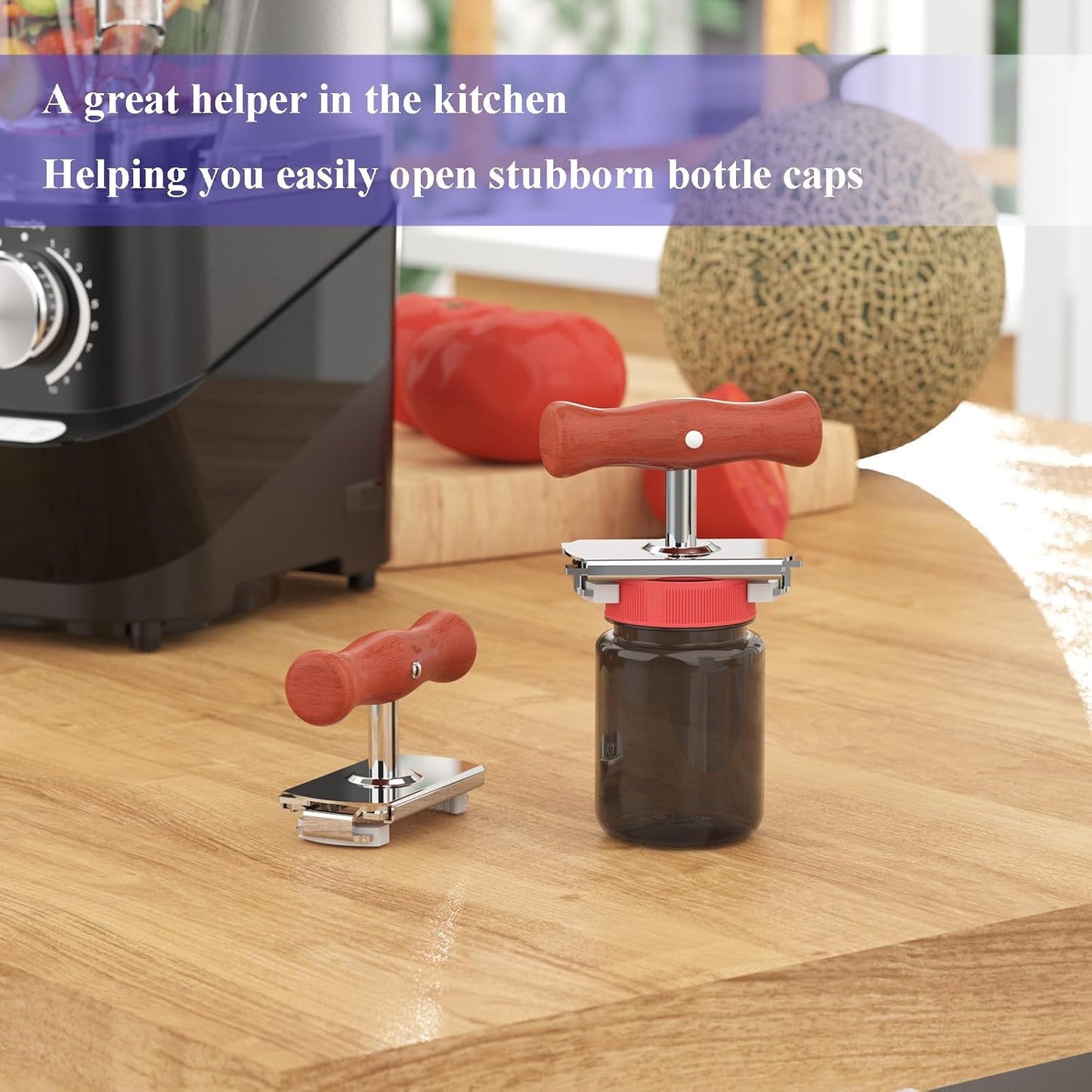 Skiennix Jar Opener for Seniors - Easy Twist Adjustable Lid Gripper | Perfect for Arthritis & Weak Hands