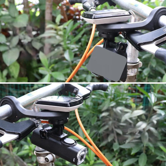 NELboNs Quick Release Sport Action Camera Mount Compatible with IGPS Port M80 Out-Front Bike Bracket Threaded Mount for Bicycle Lights Holder