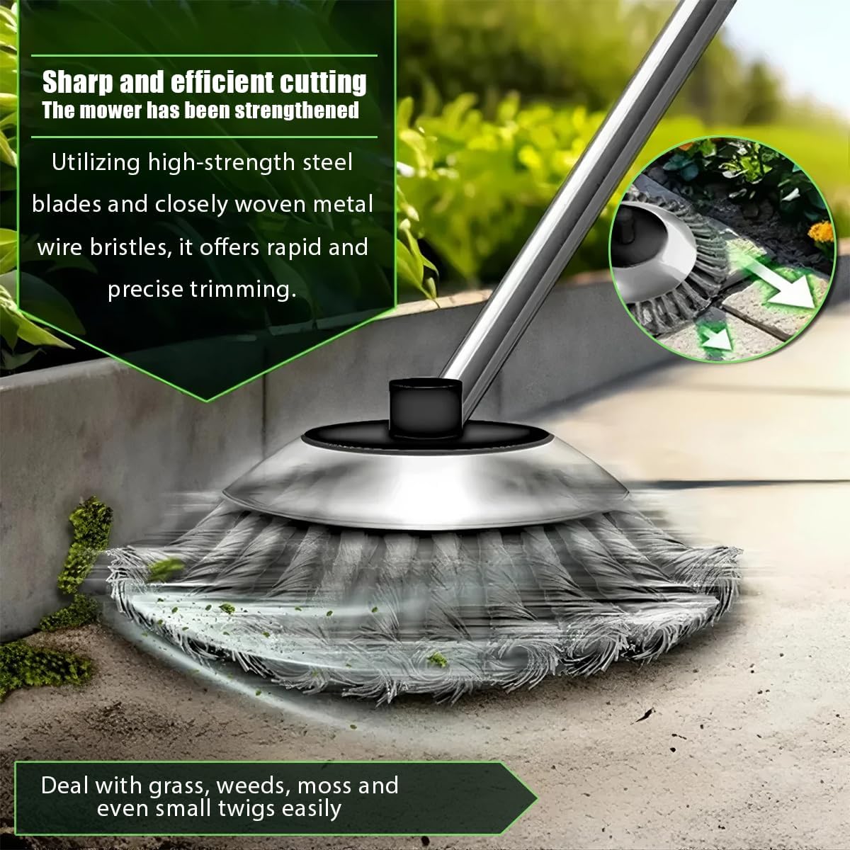 Steel Wire Grass Trimmer Head by 2025 - 6-Inch Universal Replacement for Electric Trimmers | 6 Blades
