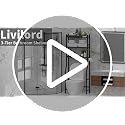 Livilord Black 3-Tier Over Toilet Storage Rack, 64" H, Anti-Tip