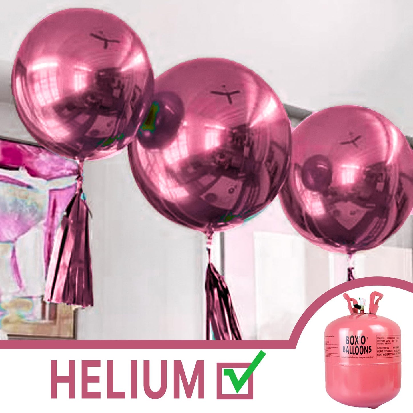 PartyWoo Metallic Pink Large Balloons 4 pcs 36 Inch Giant Big Jumbo Pink Latex Balloons for Birthday Valentine's Day Wedding Baby Shower Anniversary Graduation Party Decorations Pink-G104
