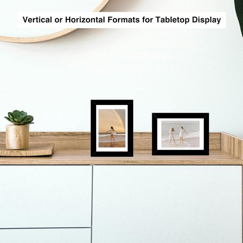 JCJMY 18-Pack Black 4x6 Picture Frames - Stylish Gallery Wall Decor for Hanging & Tabletop Display
