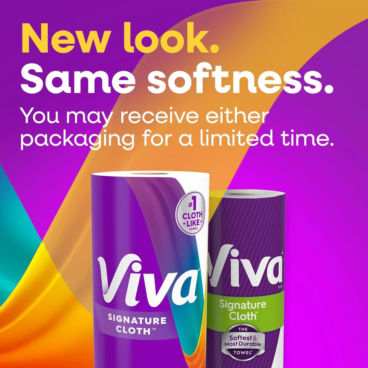 Viva Signature Cloth Paper Towels - Choose-A-Sheet, 3 Double Rolls, 86 Sheets Each | Versatile & Durable
