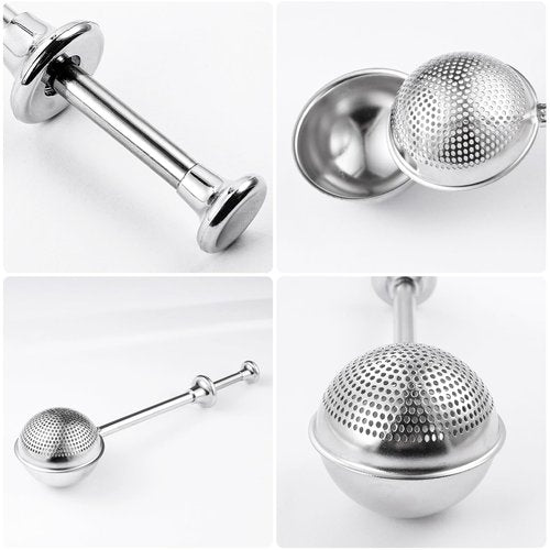 Flour Sifter, Stainless Steel Flour Sifter for Baking, One Handed Operation Baking Sifters, Great Flour Sieve Bakers Dusting Wand for Quick Sifting Cakes and Spices XVBITOR