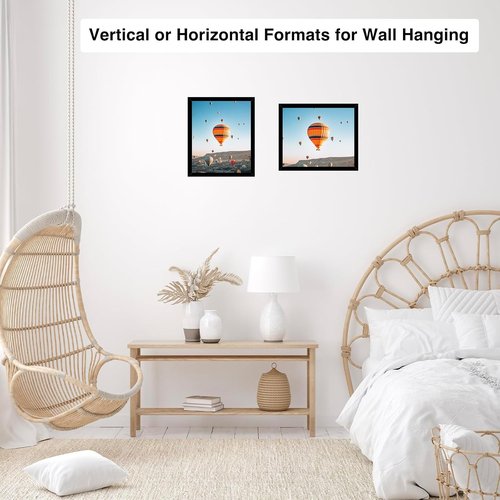 JCJMY 11x12 Black Picture Frame - Versatile Wall Hanging or Tabletop Display with Shatter-Resistant Plexiglass