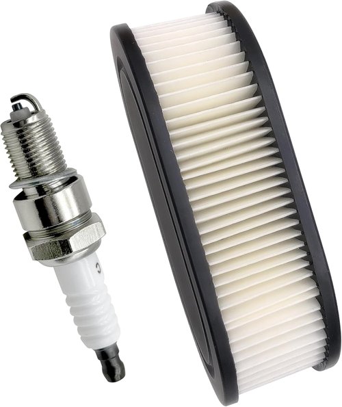 593260 Air Filter & Spark Plug - Compatible with Troy-Bilt Lawn Mowers TB110, TB115, TB200