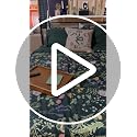 Queen Size Peacock Blue Floral Comforter Set - 7 Pieces Bedding with Reversible Design