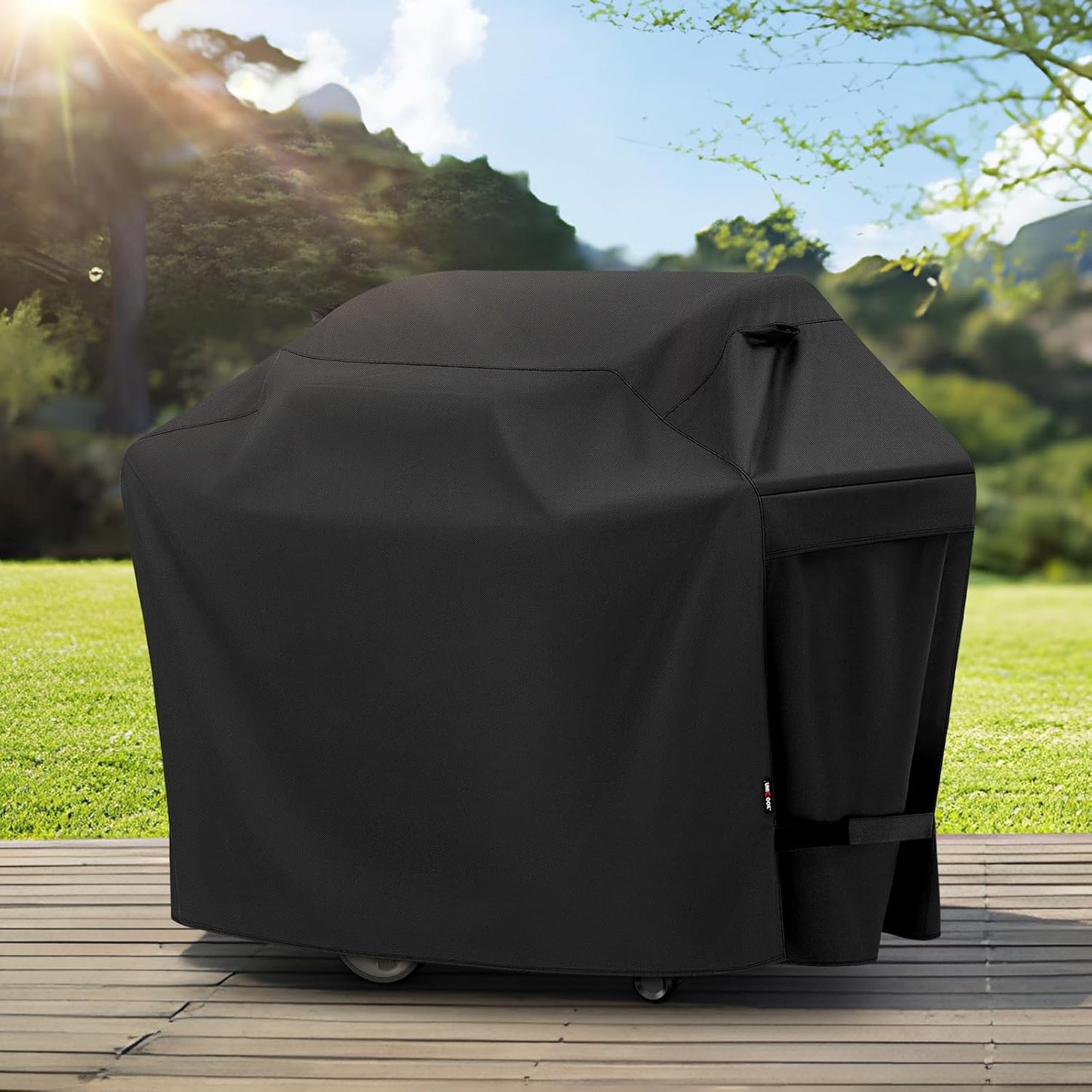 Unicook Heavy-Duty Waterproof Grill Cover - 70 Inch All-Weather Protection for Outdoor BBQs - Black