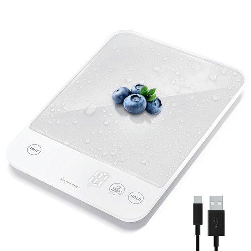 Etekcity Digital Kitchen Scale - 22lb Waterproof Weight Scale for Cooking & Baking | Accurate to 0.05oz/1g