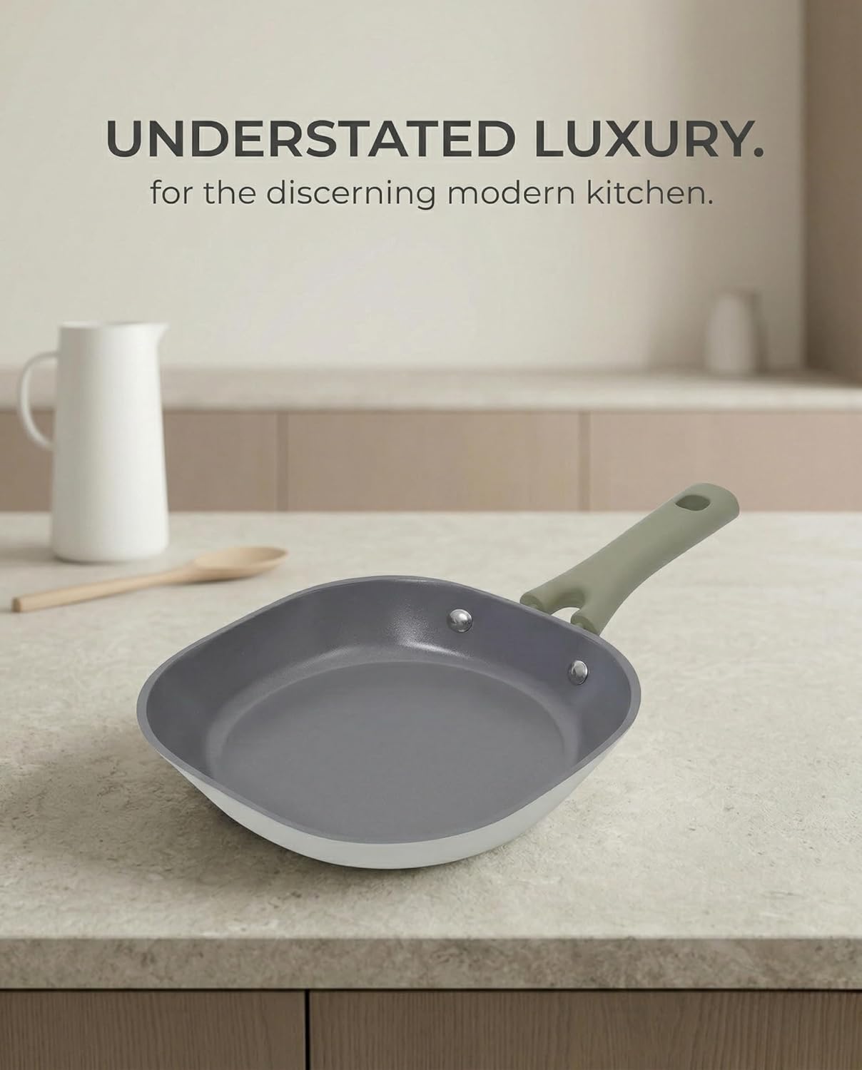 Skiennix 8 Inch Ceramic Nonstick Frying Pan - Eco-Friendly, PFAS/PFOA-Free, Induction Compatible, Dishwasher Safe