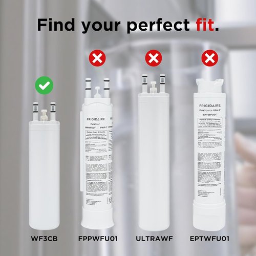 Frigidaire WF3CB Puresource3 Refrigerator Water Filter - White, 1 Count for Clean Drinking Water